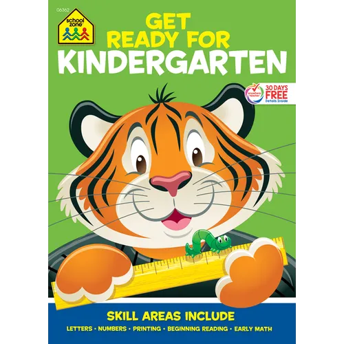 School Zone Get Ready for Kindergarten Workbook - Paperback