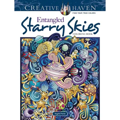 Creative Haven Entangled Starry Skies Coloring Book - Paperback