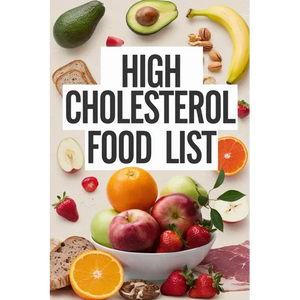 High Cholesterol Food List - Paperback