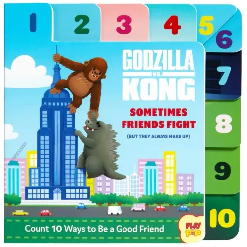 Godzilla vs. Kong: Sometimes Friends Fight: (But They Always Make Up) (Friendship Books for Kids, Kindness Books, Counting Books, Pop Culture Board Bo - Board Book