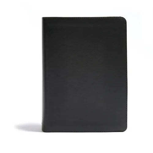 CSB He Reads Truth Bible, Black Leathertouch: Black Letter, Wide Margins, Notetaking Space, Reading Plans, Sewn Binding, Two Ribbon Markers, Easy-To-R - Imitation Leather