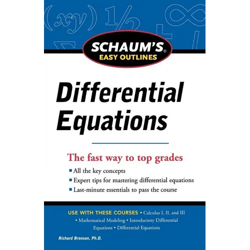 Schaum's Easy Outline of Differential Equations, Revised Edition - Paperback