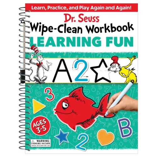 Dr. Seuss Wipe-Clean Workbook: Learning Fun: Activity Workbook for Ages 3-5 - Paperback