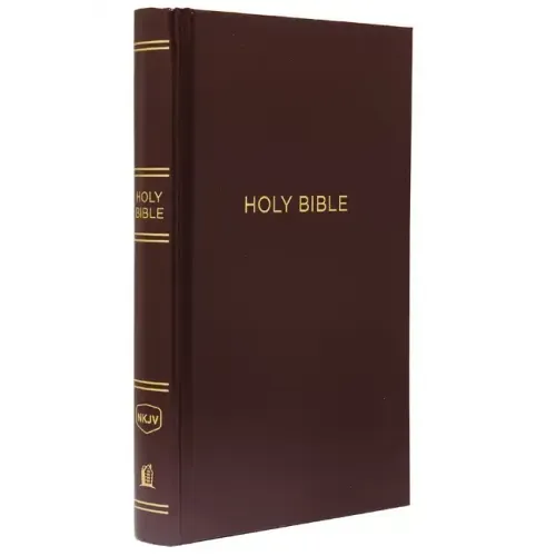 NKJV, Pew Bible, Hardcover, Burgundy, Red Letter Edition - Hardcover