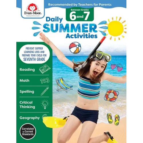 Daily Summer Activities: Between 6th Grade and 7th Grade, Grade 6 - 7 Workbook - Paperback