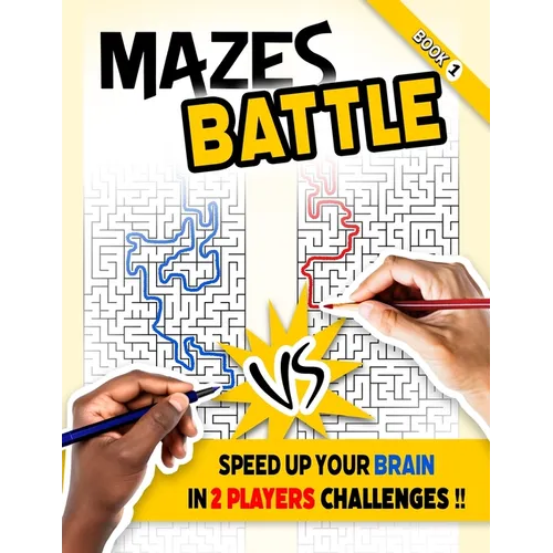 Mazes Battle: Speed up your brain in 2 players challenges - Paperback
