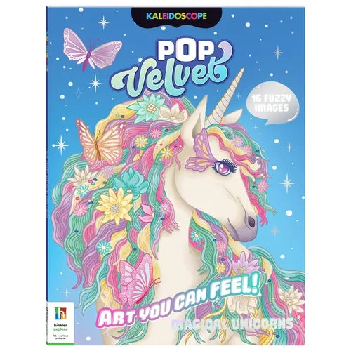 Kaleidoscope Pop Velvet Coloring: Magical Unicorns - Paperback