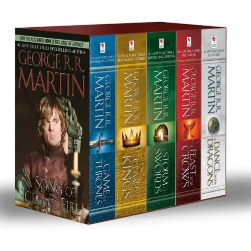 George R. R. Martin's a Game of Thrones 5-Book Boxed Set (Song of Ice and Fire Series): A Game of Thrones, a Clash of Kings, a Storm of Swords, a Feas - Boxed Set