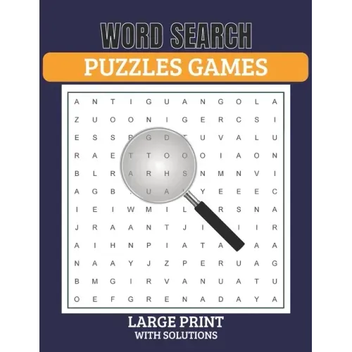 Word Search Puzzles Game Large Print with Solutions: Word Search Book for Adults, Teens 100 Puzzles with Solutions Cleverly Hidden Word Searches Fun W - Paperback