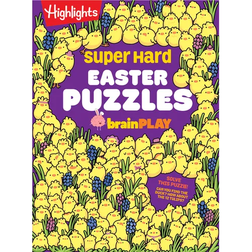 Super Hard Easter Puzzles Brainplay: Easter Puzzle and Activity Book with Over 75 Brain-Teasing Mazes, Logic Games, Hidden Object Puzzles and More for - Paperback
