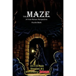 The Maze: A First-Person Perspective Puzzle Book Intense 15x15 Version #1 - Paperback