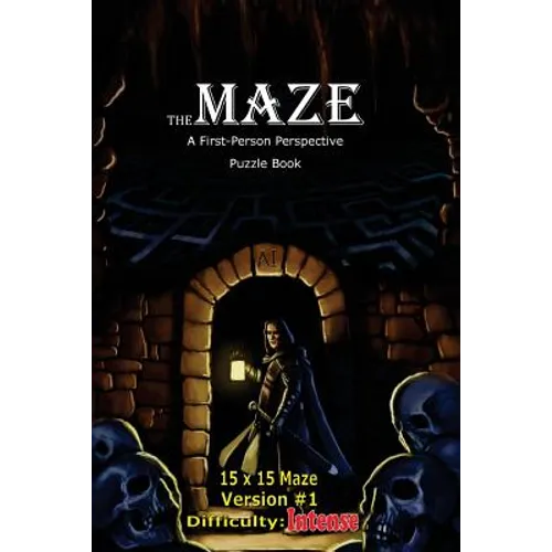 The Maze: A First-Person Perspective Puzzle Book Intense 15x15 Version #1 - Paperback