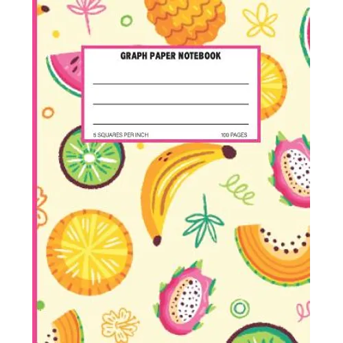 Graph Paper Notebook: Quad Ruled Grid Paper Math and Science Composition Notebook 100 Sheets 5 Squares Per Inch - Paperback