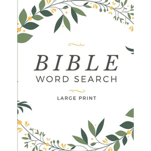 Bible Word Search Large Print: Words of Jesus One Puzzle per Page Word Find Book For Adults & Kids - Paperback