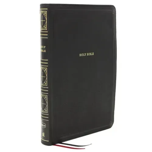 Nkjv, Thinline Bible, Giant Print, Leathersoft, Black, Red Letter Edition, Comfort Print: Holy Bible, New King James Version - Imitation Leather