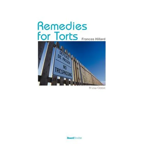 Remedies for Torts - Paperback