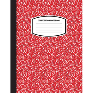 Classic Composition Notebook: (8.5x11) Wide Ruled Lined Paper Notebook Journal (Red) (Notebook for Kids, Teens, Students, Adults) Back to School and - Paperback