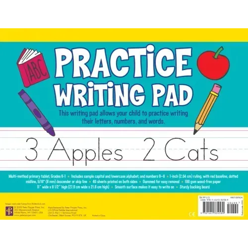 Practice Writing Pad (80 Sheets) - Novelty