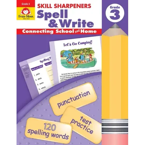 Skill Sharpeners: Spell & Write, Grade 3 Workbook - Paperback