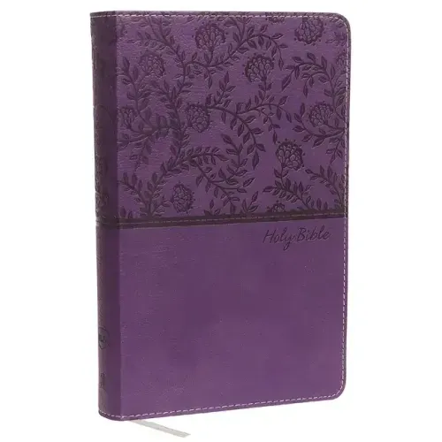 NKJV, Deluxe Gift Bible, Imitation Leather, Purple, Red Letter Edition - Imitation Leather