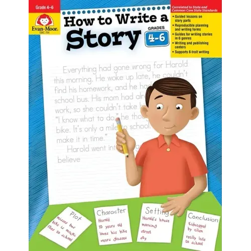 How to Write a Story, Grades 4-6 - Paperback