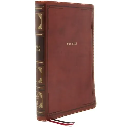 Nkjv, Thinline Bible, Large Print, Leathersoft, Brown, Thumb Indexed, Comfort Print: Holy Bible, New King James Version