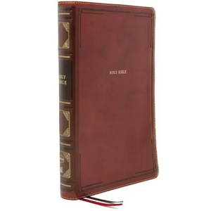 Nkjv, Thinline Bible, Large Print, Leathersoft, Brown, Thumb Indexed, Comfort Print: Holy Bible, New King James Version - Imitation Leather