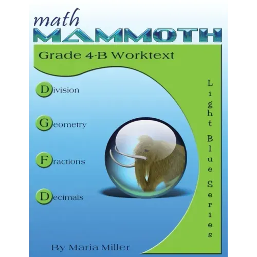 Math Mammoth Grade 4-B Worktext - Paperback