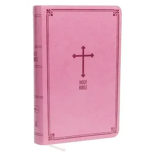 NKJV, Deluxe Gift Bible, Imitation Leather, Pink, Red Letter Edition - Imitation Leather