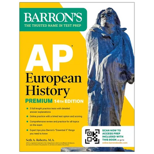 AP European History Premium, Fourteenth Edition: Prep Book with 5 Practice Tests + Comprehensive Review + Online Practice (2026) - Paperback