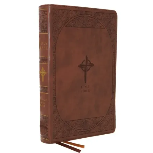 Nabre, New American Bible, Revised Edition, Catholic Bible, Large Print Edition, Leathersoft, Brown, Comfort Print: Holy Bible - Imitation Leather