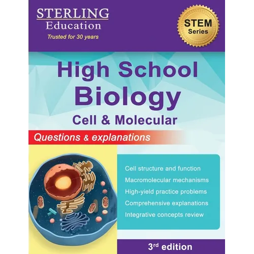 High School Biology: Questions & Explanations for Cell & Molecular Biology - Paperback