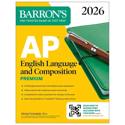 AP English Language and Composition Premium, 2026: Prep Book with 8 Practice Tests + Online Practice - Paperback