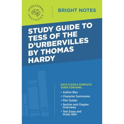 Study Guide to Tess of d'Urbervilles by Thomas Hardy - Paperback