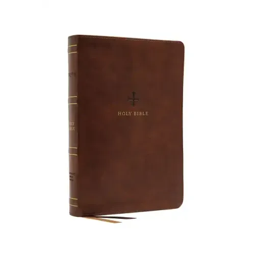 Nrsv, Catholic Bible, Standard Large Print, Leathersoft, Brown, Comfort Print: Holy Bible - Imitation Leather