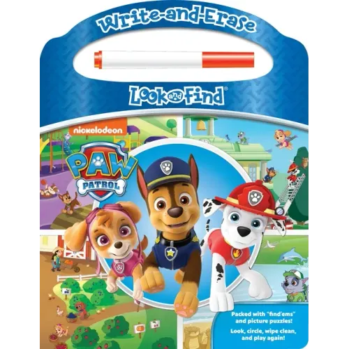 Nickelodeon Paw Patrol: Write-And-Erase Look and Find - Board Book