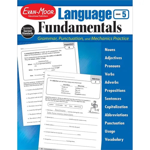 Language Fundamentals, Grade 5 - Paperback