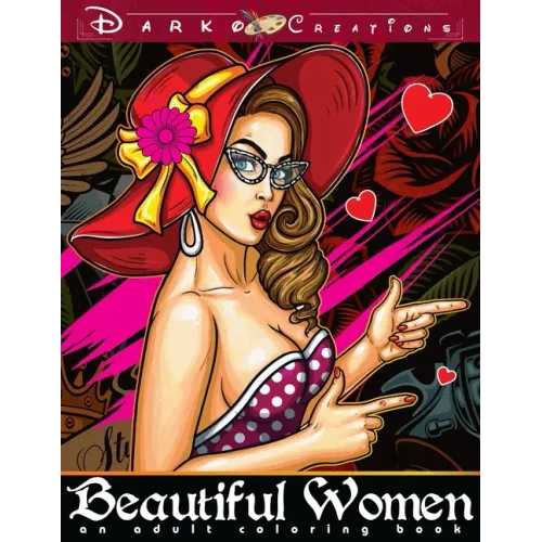 Beautiful Women - An Adult Coloring Book: Color Stunning Faces of Women with Super Anti Stress and Relaxing Designs - Paperback