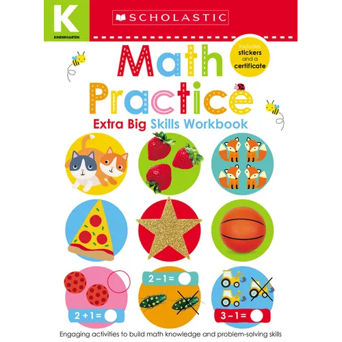 Math Practice Kindergarten Workbook: Scholastic Early Learners (Extra Big Skills Workbook) - Paperback