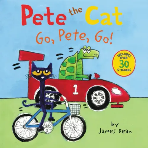Pete the Cat: Go, Pete, Go!: Includes Over 30 Stickers! - Paperback