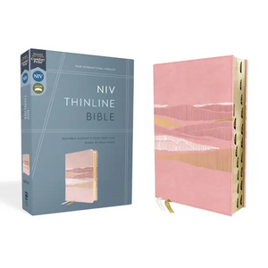 Niv, Thinline Bible, Leathersoft, Pink, Red Letter, Thumb Indexed, Comfort Print - Imitation Leather
