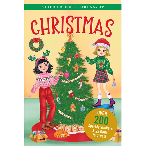 Christmas Sticker Doll Dress-Up Book - Paperback