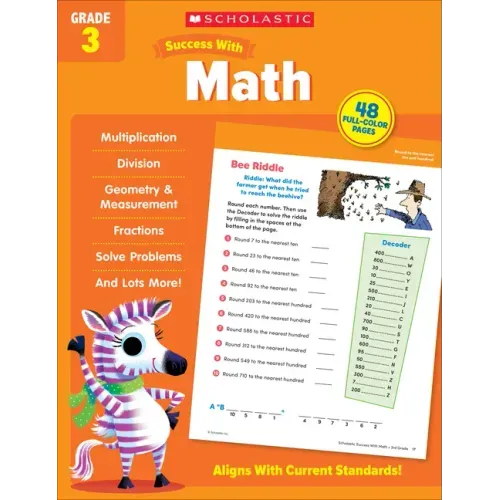 Scholastic Success with Math Grade 3 Workbook - Paperback