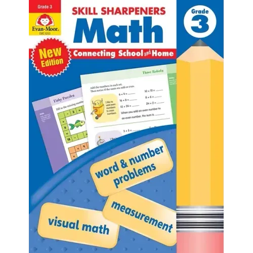 Skill Sharpeners: Math, Grade 3 Workbook - Paperback