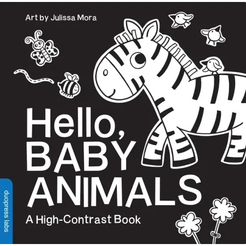 Hello, Baby Animals: A Durable High-Contrast Black-And-White Board Book for Newborns and Babies - Board Book