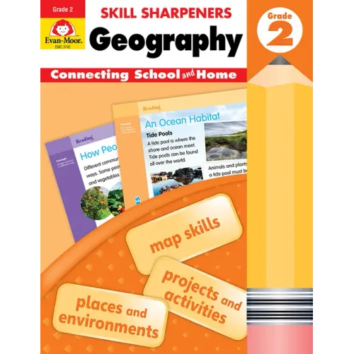 Skill Sharpeners: Geography, Grade 2 Workbook - Paperback
