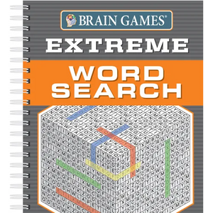 Brain Games - Extreme Word Search (256 Pages) - Spiral
