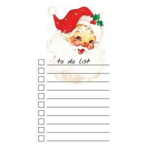 To Do List Notepad: Vintage Santa, Checklist, Task Planner for Christmas Shopping, Planning, Organizing - Paperback
