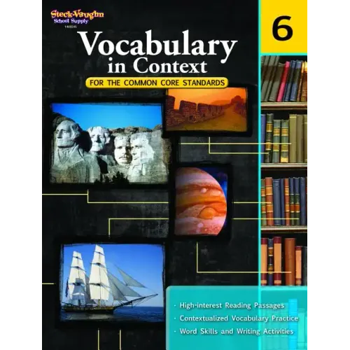 Vocabulary in Context for the Common Core Standards Reproducible Grade 6 - Paperback