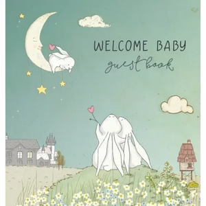 BABY SHOWER GUEST BOOK with GIFT LOG (HARDCOVER) for Baby Naming Day, Baby Shower Party, Christening or Baptism Ceremony, Welcome Baby Party: A Keepsa - Hardcover